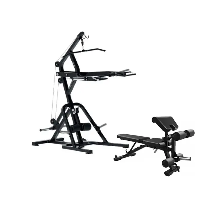 Pack station multipostes +  banc ajustable avec pupitre à biceps et leg extension