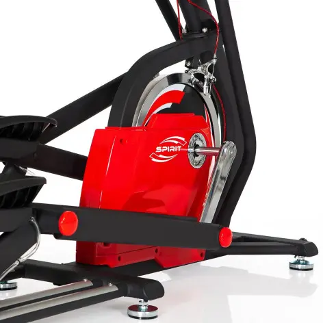 Entraîneur elliptique avec écran LCD, roue d'inertie 18 kg et roues de transport - vue 7