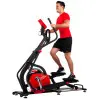 Entraîneur elliptique avec écran LCD, roue d'inertie 18 kg et roues de transport - vue 4