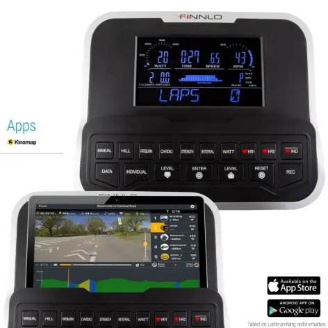 Vélo elliptique ergomètre de haute qualité aux multiples atouts avec console multimédia - vue 5
