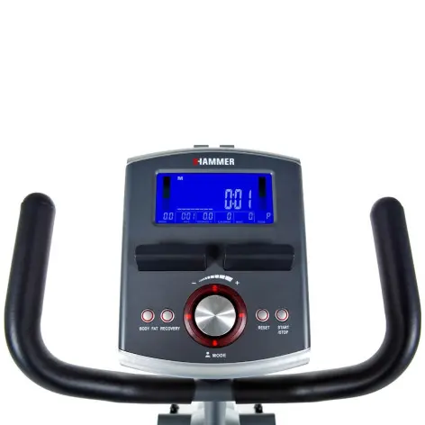 Vélo d'entraînement de cardio avec écran LCD et connexion bluetooth - vue 4