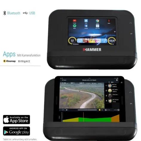 Tapis roulant haute technologie avec équipements multimédias divers - vue 3