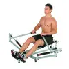 Rameur pour l'exercice de l'aviron avec difficulté réglable - Pliable - vue 10