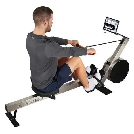 Rameur de cardio ultra-connecté avec coach virtuel - vue 12