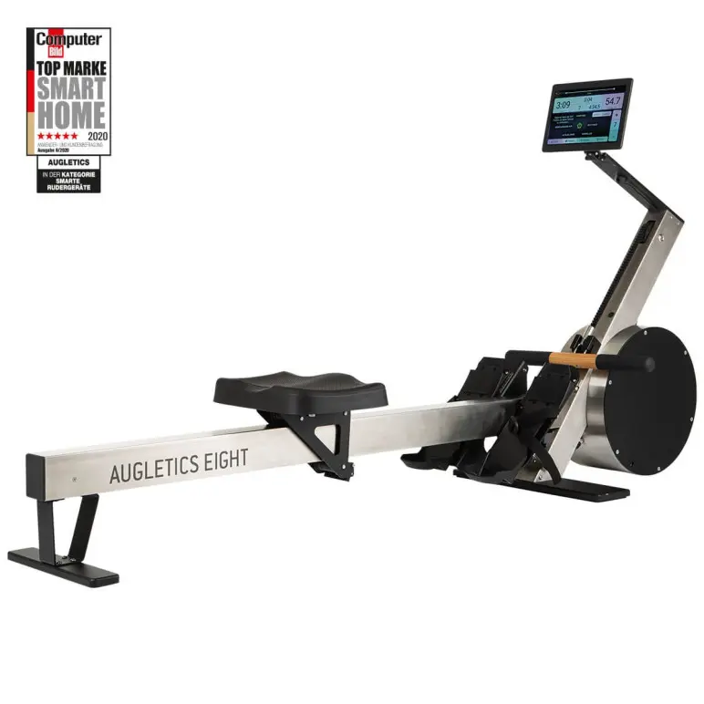 Rameur de cardio ultra-connecté avec coach virtuel