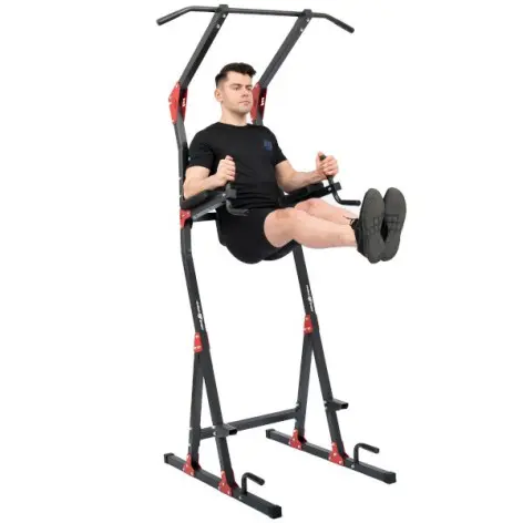 Power tower en acier renforcé pour séances de dips, tractions et abdominaux - vue 5