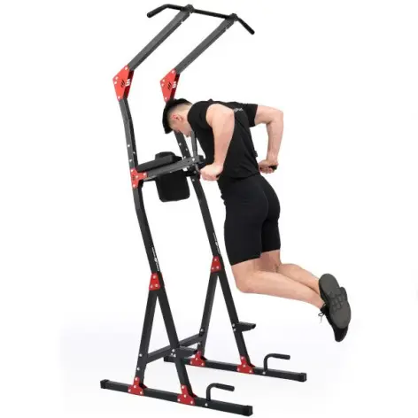 Power tower en acier renforcé pour séances de dips, tractions et abdominaux - vue 4