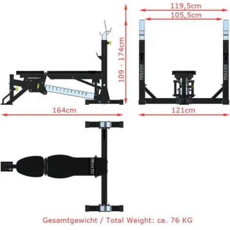 Banc de musculation olympique réglable - vue 22