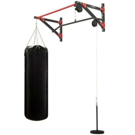 Poste à traction mural et système à poulie pour home gym - vue 4