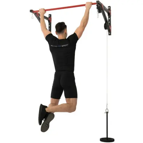 Poste à traction mural et système à poulie pour home gym - vue 6