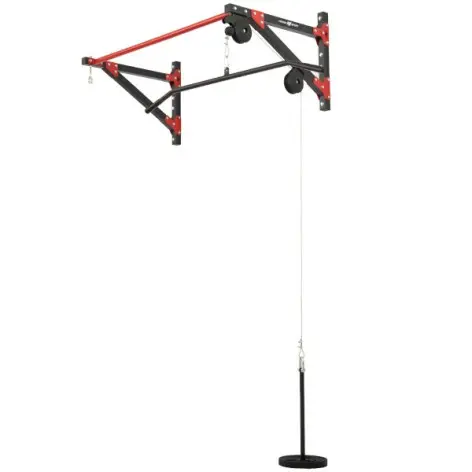 Poste à traction mural et système à poulie pour home gym - vue 2