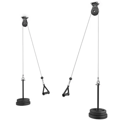 Système pour homegym avec double poulie à fixer au plafond - vue 2
