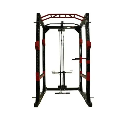 Rack à squat complet crosstraining avec station à poulie - vue 2