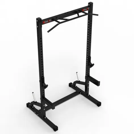 Half rack à squat et développé couché avec barre de traction - vue 3