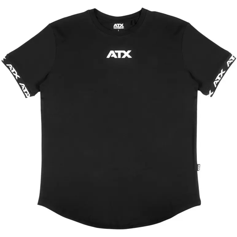 T-shirt noir en coton de la marque ATX pour training de musculation