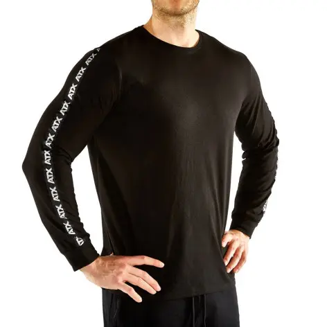 T-shirt de sport en coton avec manches longues ATX - vue 2