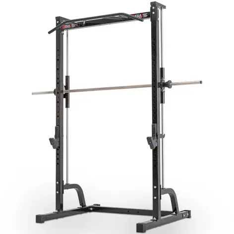 Smith machine avec barre guidée et poste à traction