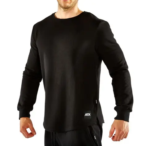 Pull de sport ATX de couleur noir avec col rond - vue 2