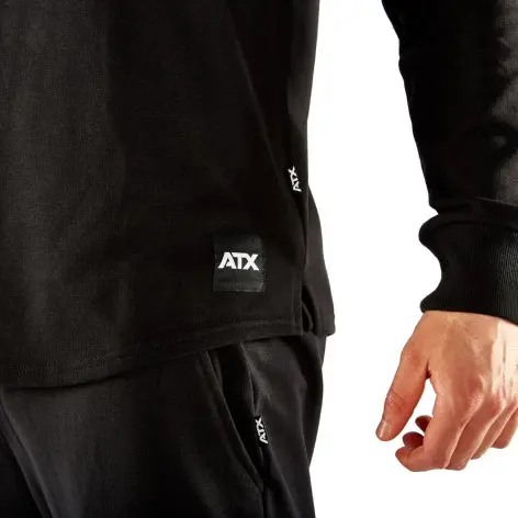 Pull de sport ATX de couleur noir avec col rond - vue 5