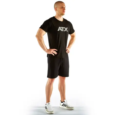T-shirt sportswear noir de marque ATX avec manches confortable - vue 5