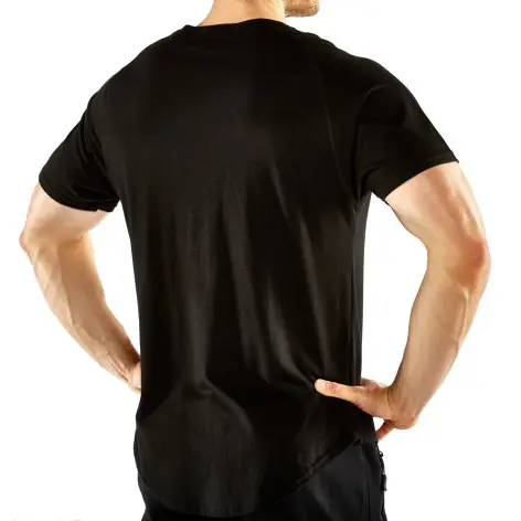 T-shirt sportswear noir de marque ATX avec manches confortable - vue 3