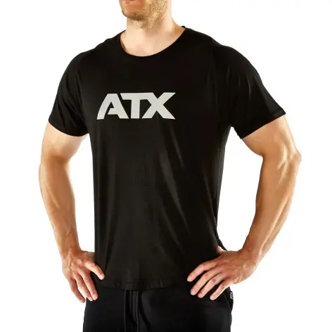 T-shirt sportswear noir de marque ATX avec manches confortable - vue 2