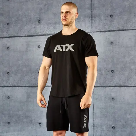 T-shirt sportswear noir de marque ATX avec manches confortable - vue 6