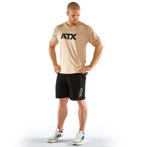 Tee-shirt de sport ATX couleur taupe avec manches courtes - vue 4