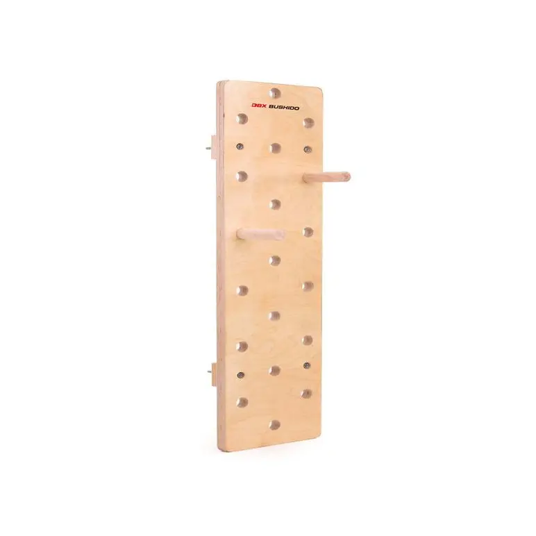 Peg board de musculation en bois à fixation murale