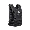 gilet lesté de musculation réglable de couleur noir