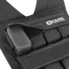 Gilet lesté de musculation noir avec poids en acier et caoutchouc - vue 2