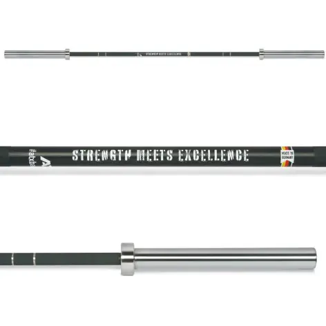 Barre olympique droite de powerlifting, weightlifting et musculation - vue 3