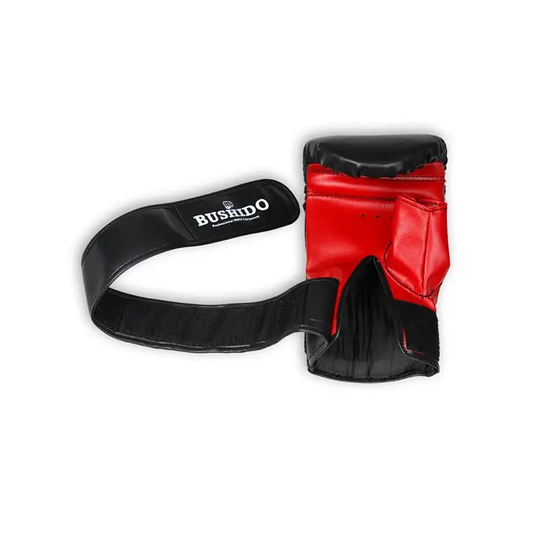 Paire de gants de boxe en cuir synthétique avec pouce ouvert