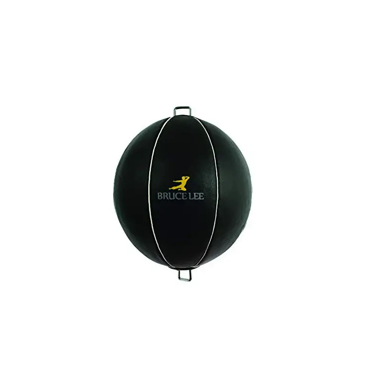 Ballon de frappe en cuir équipé d’élastiques