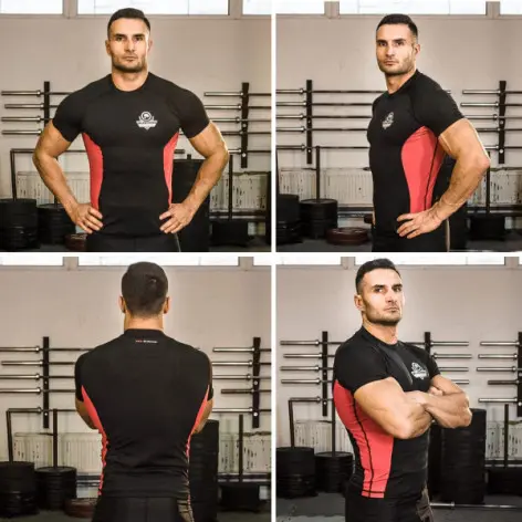T-shirt de sport pour entraînement de cross-training ou sports de combat - vue 8