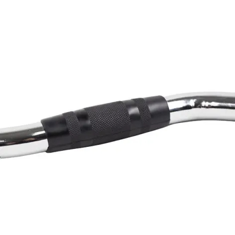 Barre avec poignées coudées pour entraînements sur une station à poulie - vue 3