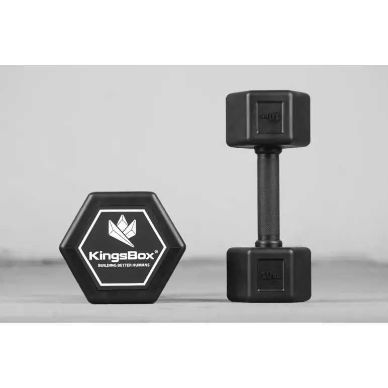 Haltères hexagonaux de musculation - 2,5 à 40 kg de marque Kingsbox