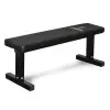 Banc de musculation plat en cuir rembourré pour séances d'exercices aux haltères