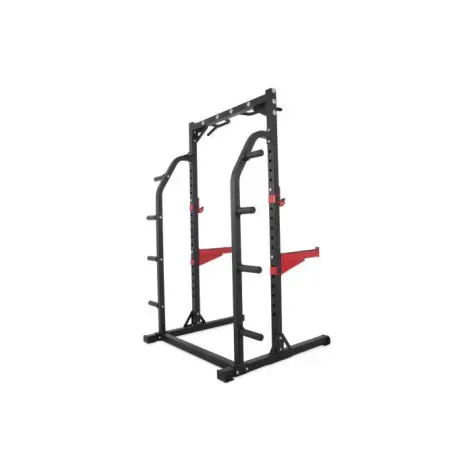 Half rack à squat d'entraînement avec équipements divers - vue 8