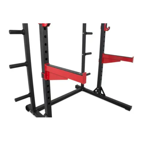 Half rack à squat d'entraînement avec équipements divers - vue 5