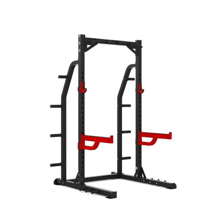 Demi cage à squat de musculation avec équipements divers pour trainings complets - Usage PRO