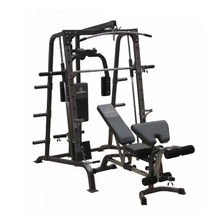 Multipower smith machine avec équipements divers pour training complet du corps