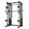Smith machine de musculation combinée à un rack à squat avec poulie double