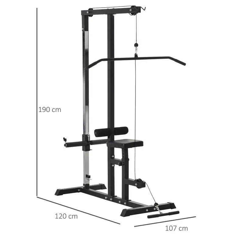 Poste à poulie haute et basse pour entraînements efficace en homegym - vue 1