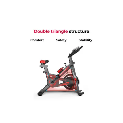 Vélo d'intérieur pour trainings cardio en salle de sport ou home gym. - vue 2