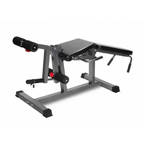 Banc de musculation multifonctions avec réglage multiples et option leg curl/extension - vue 2