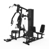 Multi-station de musculation avec fonction chaise romaine et presse à cuisses pour trainings complets à domicile
