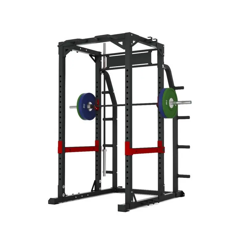Rack à squat multi-équipé avec capacité de charge élevé et accessoires intégrés