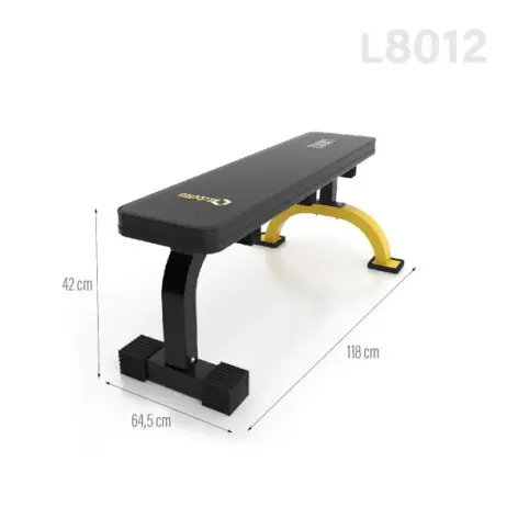 Banc plat pour entraînements physiques en homegym avec stabilisateur avant - vue 6