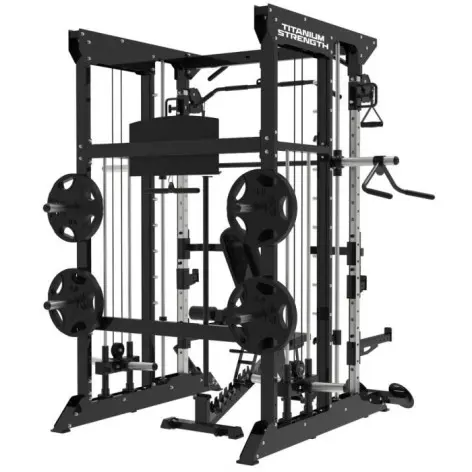 Smith Machine de musculation ultra-complète avec accessoires divers - vue 10